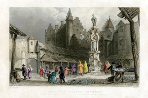 Der Fischmarkt, Antwerpen, Belgien
