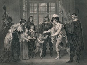 Das Interview von Karl I. mit seinen Kindern, 1649, frühes bis mittleres 19. Jahrhundert