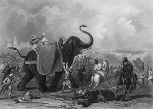 Die Belagerung von Mooltan Multan, Indien, 1849