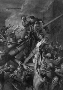 Der Tod von Kapitän Faulknor, 1795 ca. 1857