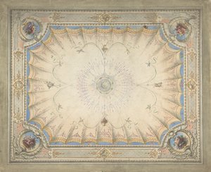 Deckenentwurf für das Boudoir, Ardgowan, ca. 1868