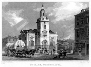 Kirche St. Mary, Whitechapel, London, 1831