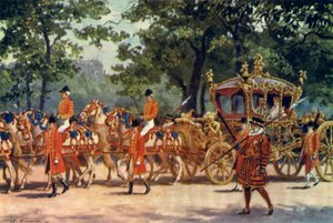 Die Krönungskutsche, Krönungsprozession von König Edward VII. von J. Williamson
