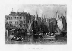 Billingsgate, London, 19. Jahrhundert