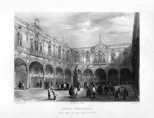 Die Royal Exchange, London, 19. Jahrhundert