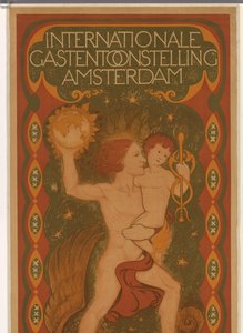 Plakat für die Internationale Gastausstellung in Amsterdam von Jac Jongert