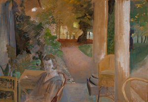 Auf der Veranda von Jacek Malczewski