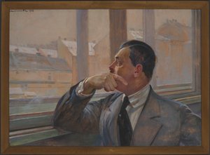 Porträt von Mieczysław Gąsecki von Jacek Malczewski