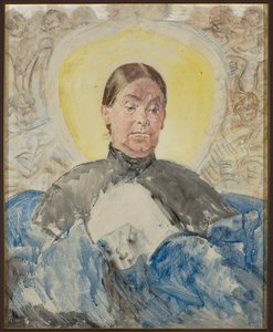 Porträt der Schwester des Künstlers - Bronisława von Jacek Malczewski