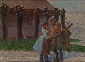 Umizgi Fauna - Avers von Jacek Malczewski