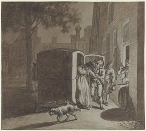 Die Heimkehr von zwei Mitgliedern des Freundeskreises von Jacob  Cats