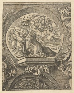 Die Himmelfahrt und Christus vor Gott dem Vater