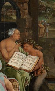 Saul und die Hexe von Endor von Jacob Cornelisz van Oostsanen