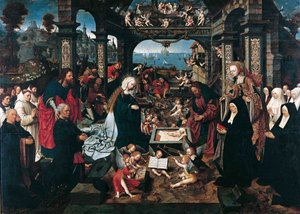 Die Anbetung des Christkindes mit der Familie Boelen