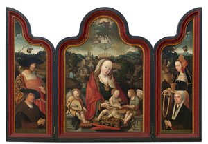 Triptychon von Pompeius Otto und seiner Frau Gerbich Claesdr von Jacob Cornelisz van Oostsanen