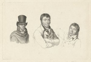 Porträts von Jan Kamphuysen, Dirk Versteegh und Hendrik de Flines