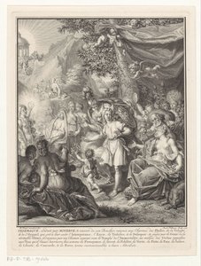 Allegorische Darstellung mit Telemachus und Minerva von Jacob Folkema