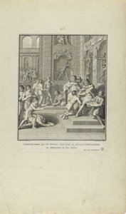 Zeremonien, die die Inkas beim Rittermachen der Prinzen ihres Blutes beobachten (aus dem Buch, Histoire des Yncas...etc.)