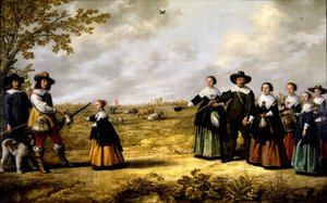 Porträt einer Familie in einer Landschaft von Jacob Gerritsz Cuyp