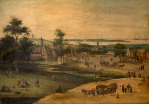 Dorf an der Schelde