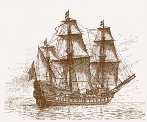 Schwedisches Flaggschiff Mars Makalös vor der Schlacht von Gotland-Öland, 30.-31. Mai 1564, um 1908