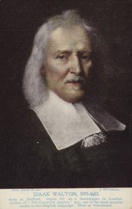 Izaak Walton (1593-1683), englischer Schriftsteller von Jacob Huysmans