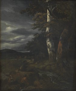 Landschaft mit Jagdszene von Jacob van Ruisdael