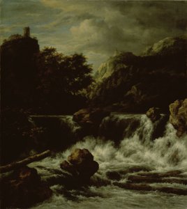 Gebirgslandschaft mit Wasserfall