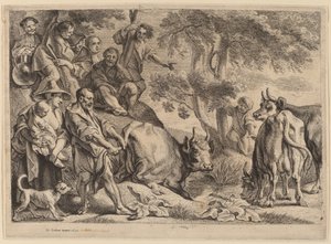 Cacus stiehlt das Vieh des Herkules von Jacob Jordaens