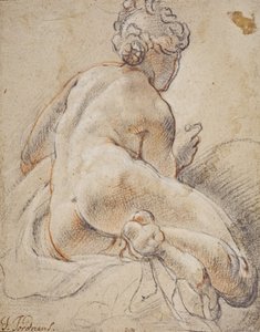 Weiblicher Akt, von hinten gesehen von Jacob Jordaens