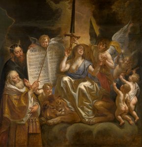 Menschliches Gesetz gegründet auf göttliche Gerechtigkeit von Jacob Jordaens