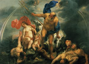 Neptun und Amphitrite im Sturm