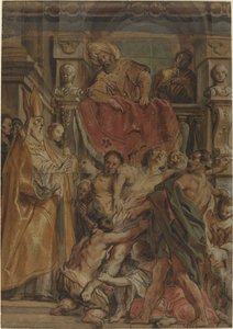 Der heilige Martin von Tours heilt den Diener von Tetrodius