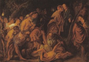 Der Verrat und die Verhaftung Christi in Gethsemane