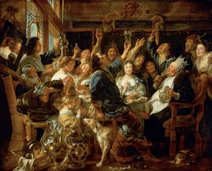 Das Fest des Bohnenkönigs von Jacob Jordaens