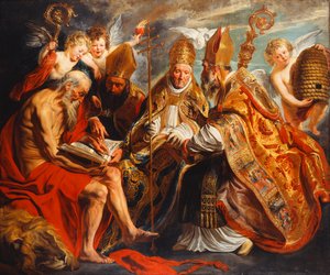 Die vier Kirchenlehrer von Jacob Jordaens