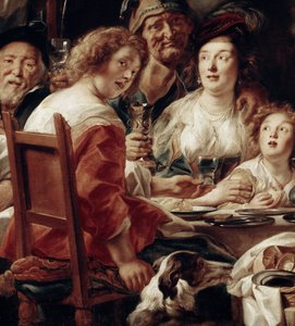Der König trinkt (Detail) von Jacob Jordaens