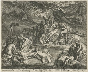 Diana entdeckt die Schwangerschaft von Callisto (Die Geschichte von Diana und Acteon) von Jacob Lois