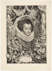 Elisabeth von Bourbon, Königin von Spanien, Platte 13 aus Duces Burgundiae (Herzöge von Burgund)