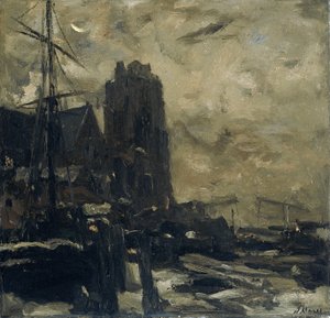 Dordrecht bei Abend von Jacob Maris