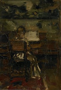 Mädchen am Klavier von Jacob Maris