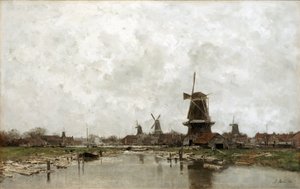 Die fünf Windmühlen von Jacob Maris