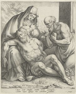 Beweinung Christi durch Maria und Hl. Hieronymus