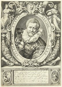 Porträt von Vincent Jacobsz. Coster von Jacob Matham
