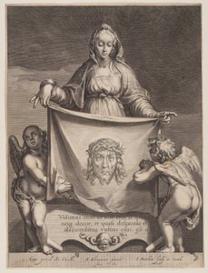 Die heilige Veronika mit dem Schweißtuch von Jacob Matham