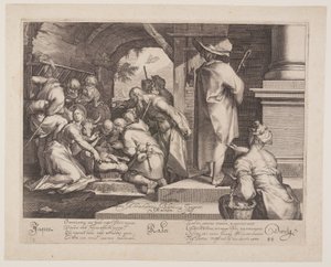 Die Anbetung der Hirten von Jacob Matham