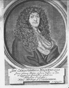 Porträt von Johann Christoph Wagenseil 1633-1705, Ende des 17. Jahrhunderts