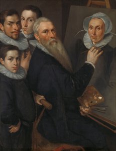 Selbstporträt des Malers und seiner Familie