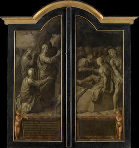 Die Auferweckung des Lazarus (geschlossene Außenflügel)