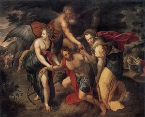 Die drei Lebensalter des Menschen, Allegorie, spätes 16. Jahrhundert